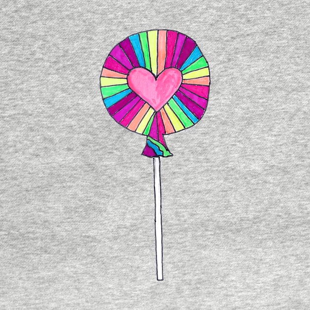 Cute Rainbow Lollipop by DaydreamerAlley